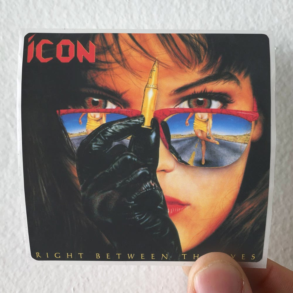 Icon Right Between The Eyes Album Cover Sticker