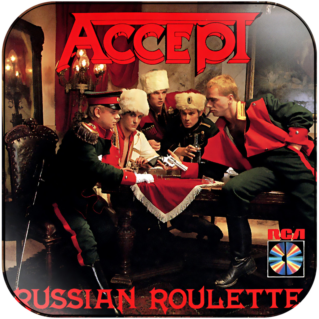 Accept Russian Roulette Album Cover Sticker