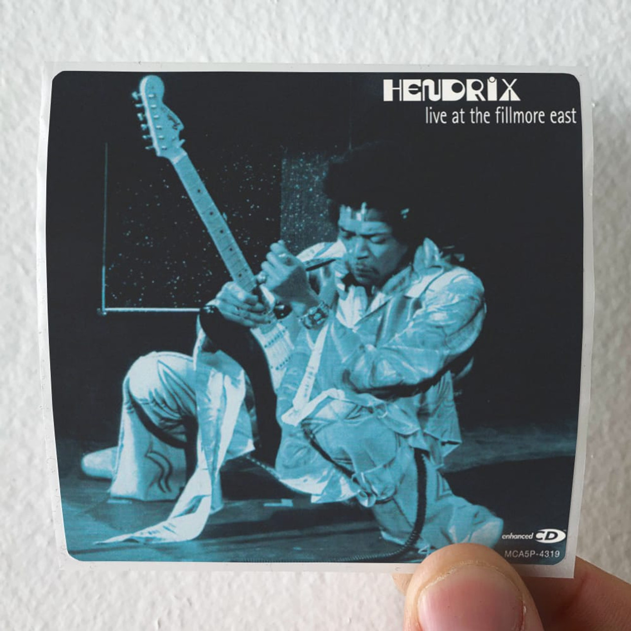 Jimi Hendrix Live At The Fillmore East Album Cover Sticker