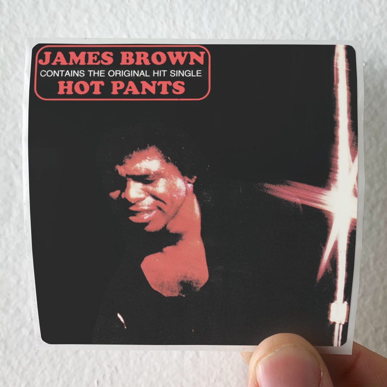 James Brown Hot Pants Album Cover Sticker