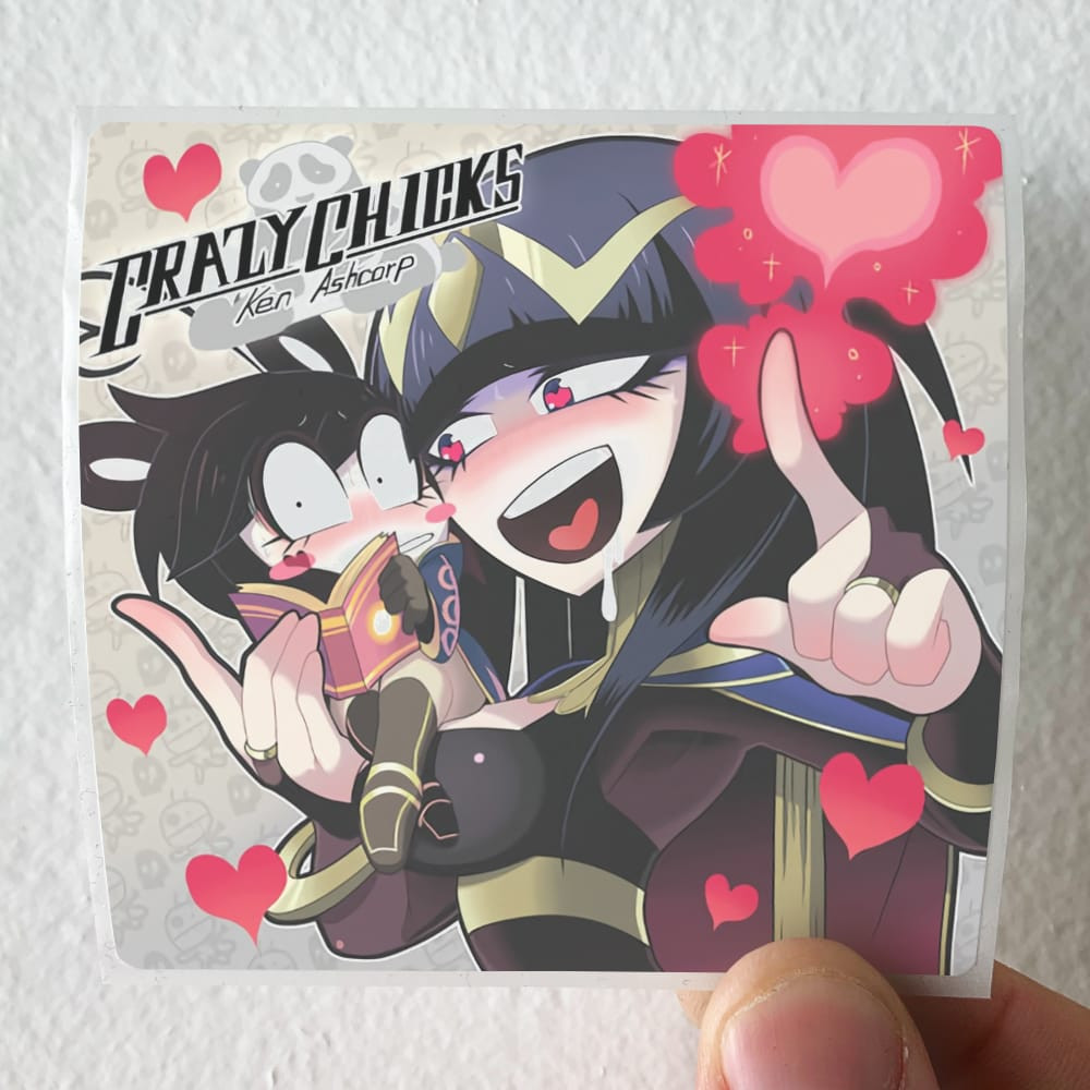 Ken Ashcorp Crazy Chicks Album Cover Sticker