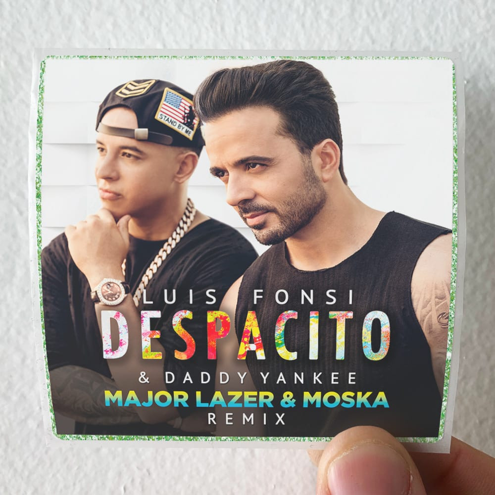 Luis Fonsi Despacito Major Lazer Moska Remix Album Cover Sticker