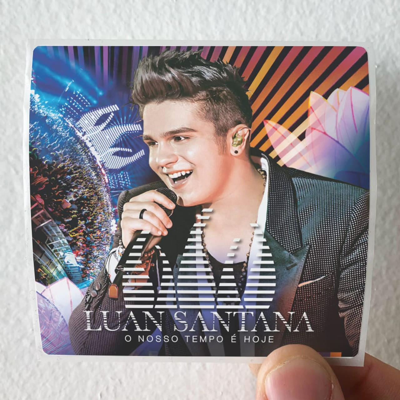 Luan Santana O Nosso Tempo Hoje Ao Vivo Album Cover Sticker