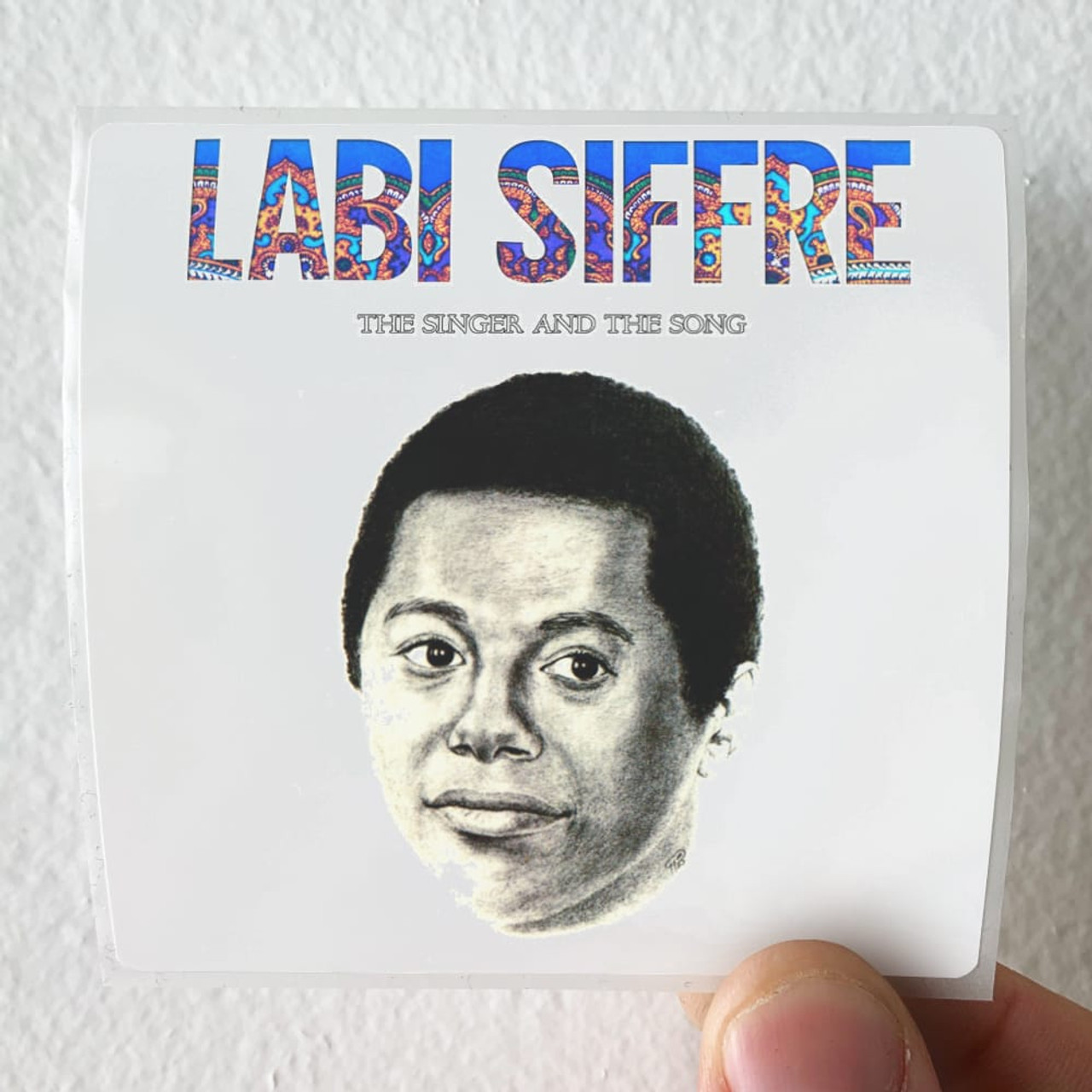 Labi Siffre The Singer And The Song Album Cover Sticker