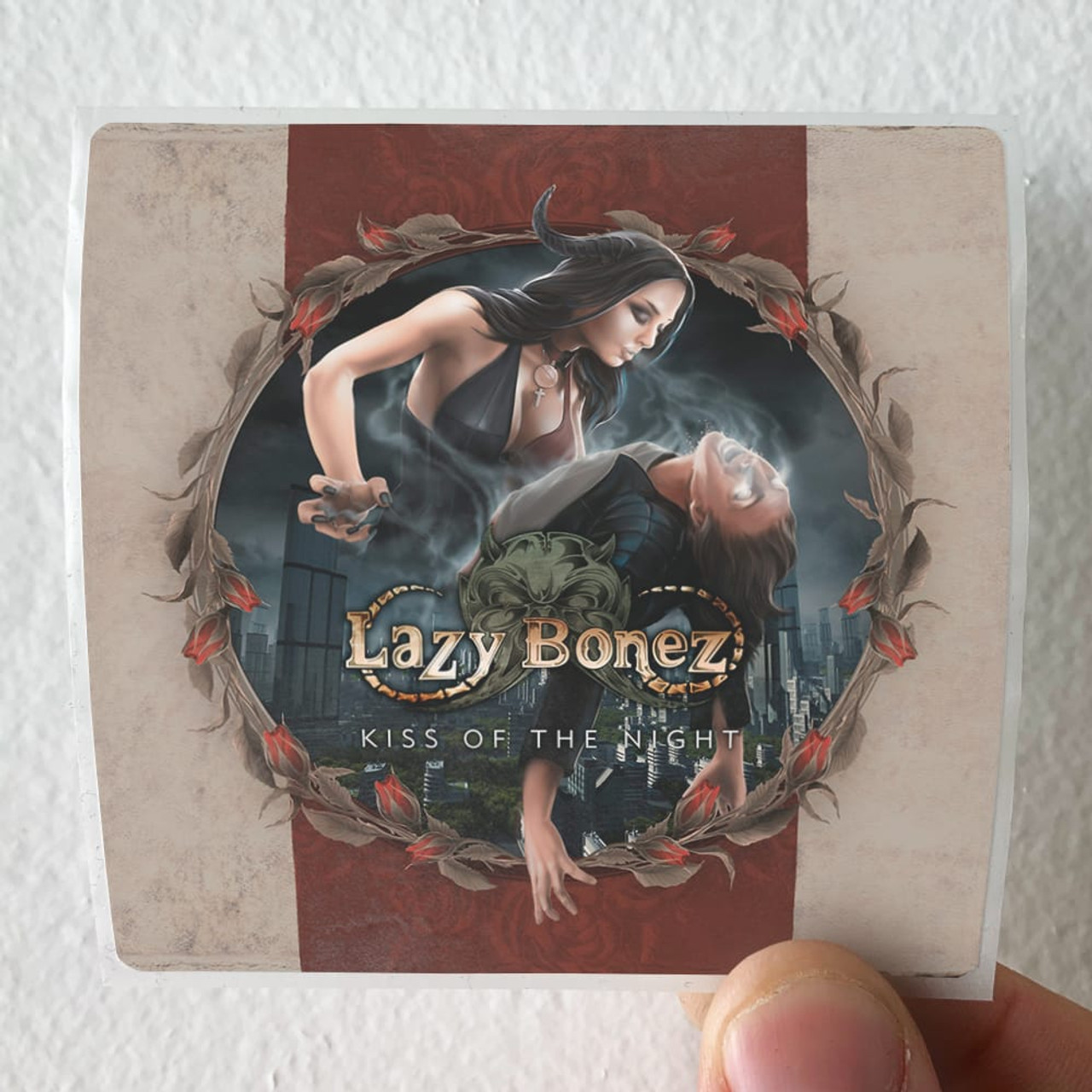 Lazy Bonez Kiss Of The Night Album Cover Sticker