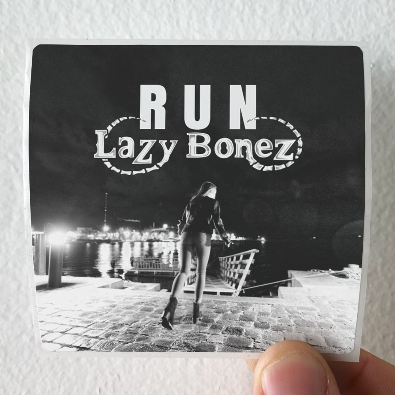 Lazy Bonez Run Album Cover Sticker