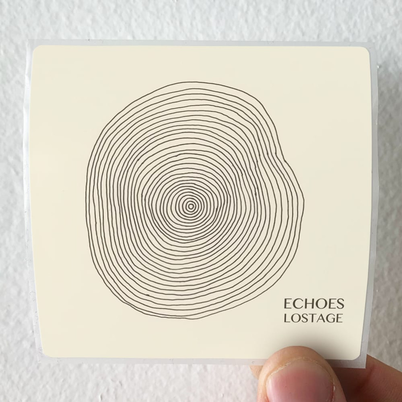 lostage Echoes Album Cover Sticker