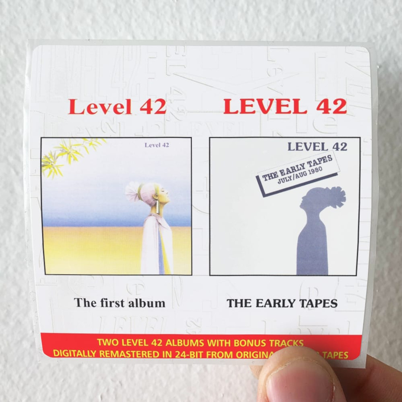 Level 42 Level 42 The Early Tapes Album Cover Sticker