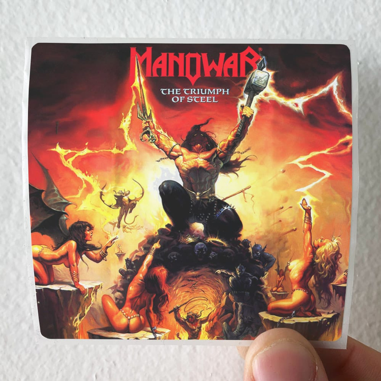 Manowar The Triumph Of Steel 1 Album Cover Sticker