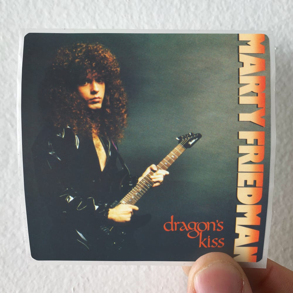 Marty Friedman Dragons Kiss Album Cover Sticker