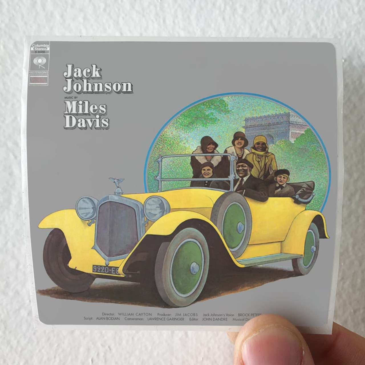 Miles Davis A Tribute To Jack Johnson Album Cover Sticker