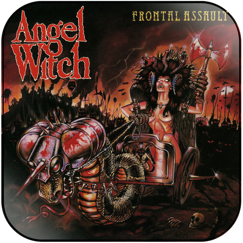Angel Witch Frontal Assault Album Cover Sticker Album Cover Sticker