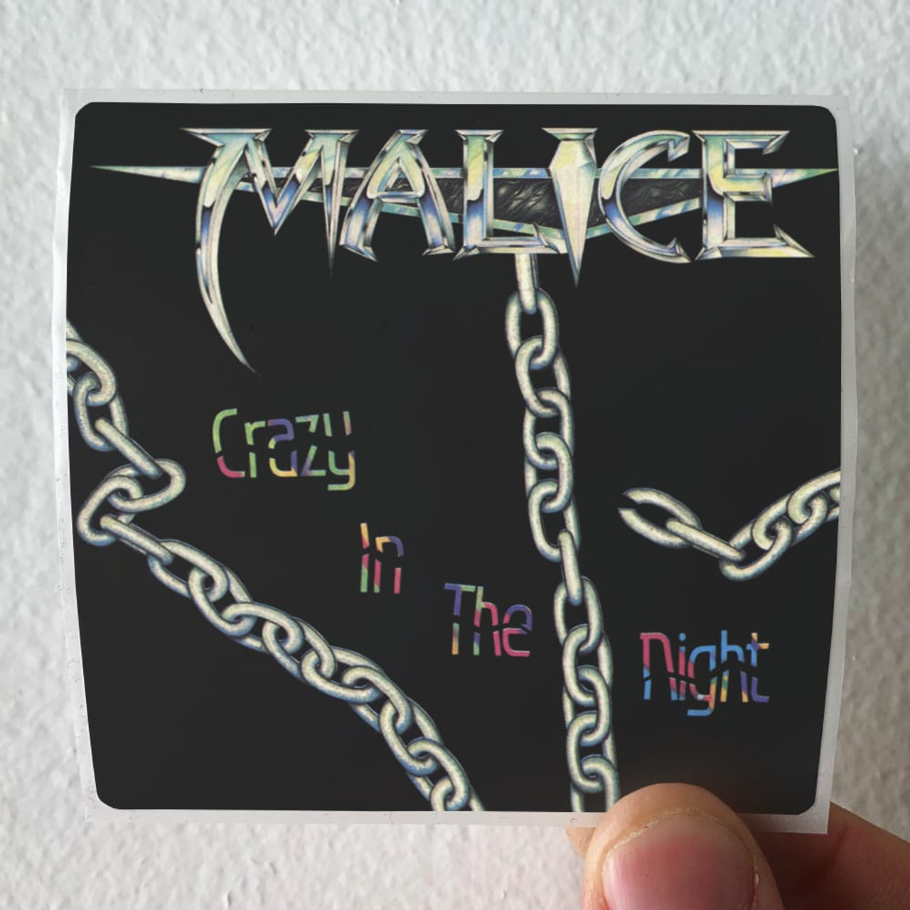 Malice Crazy In The Night Album Cover Sticker