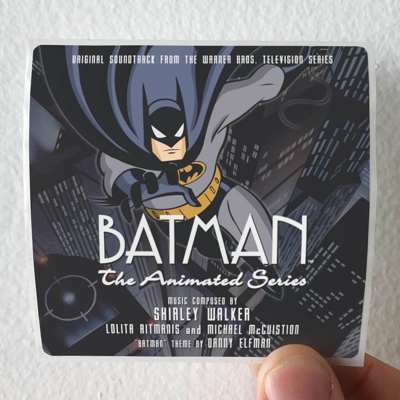 Michael McCuistion Batman The Animated Series Original Soundtrack From The  Warn Album Cover Sticker