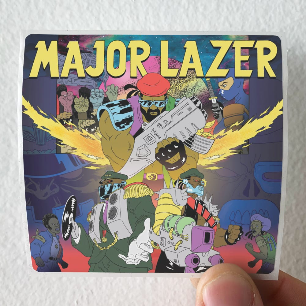 Major Lazer Free The Universe Album Cover Sticker