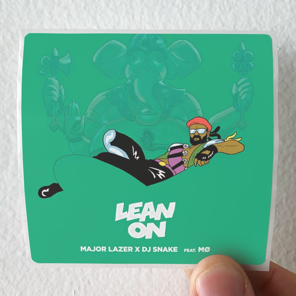 Major Lazer Lean On Album Cover Sticker