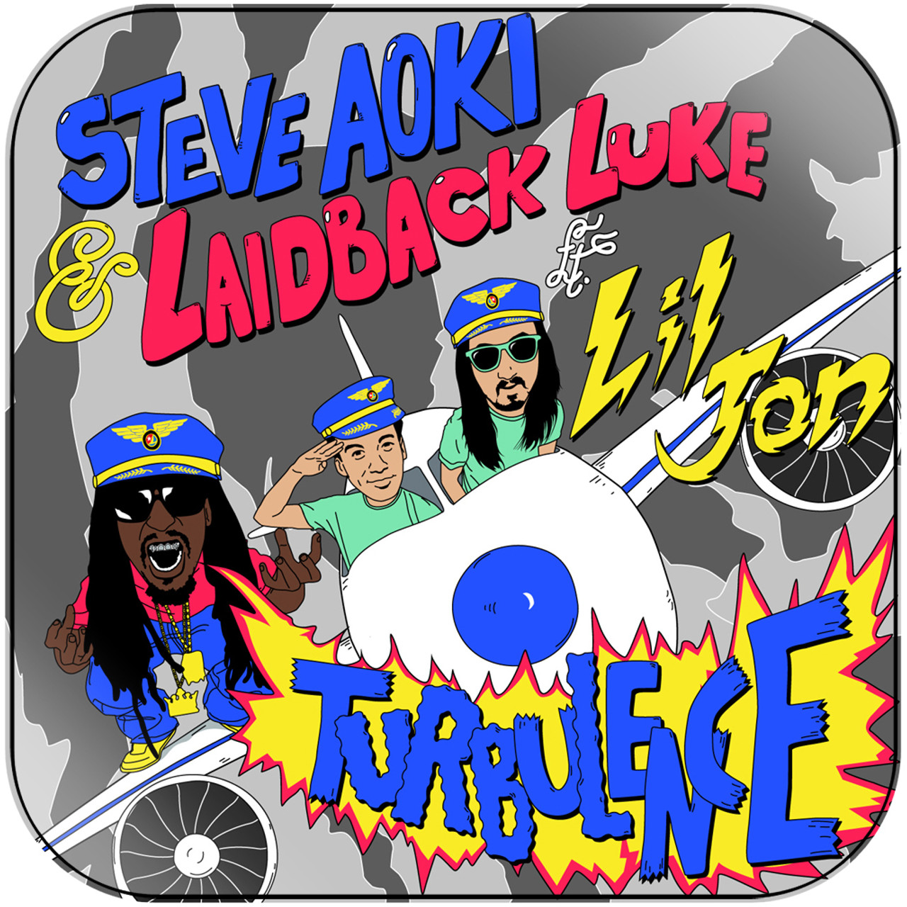 Steve Aoki Turbulence Album Cover Sticker Album Cover Sticker