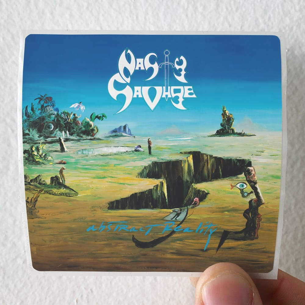 Nasty Savage Abstract Reality Album Cover Sticker