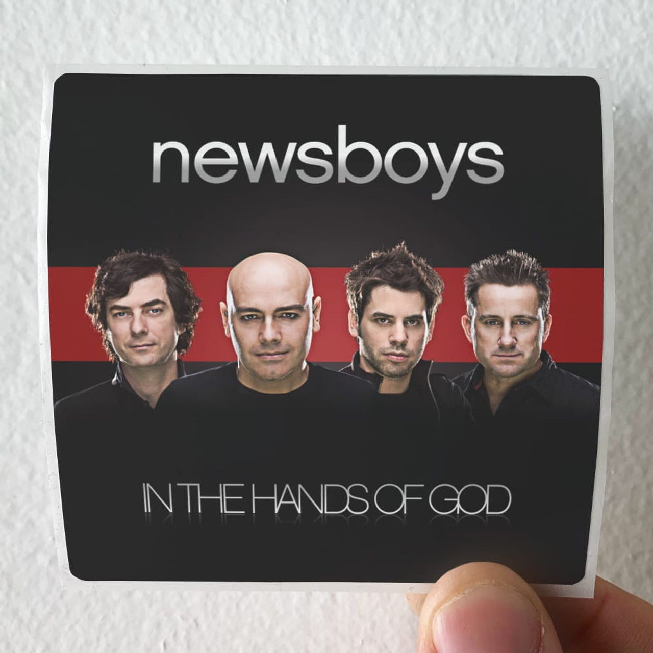 trist Ingen måde Sober Newsboys In The Hands Of God Album Cover Sticker