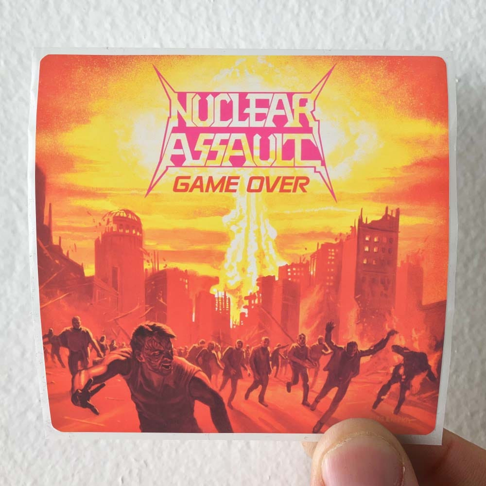 【レア】Nuclear Assault アルバム4枚セット Nuclear Assault Game Over 1 Album Cover Sticker