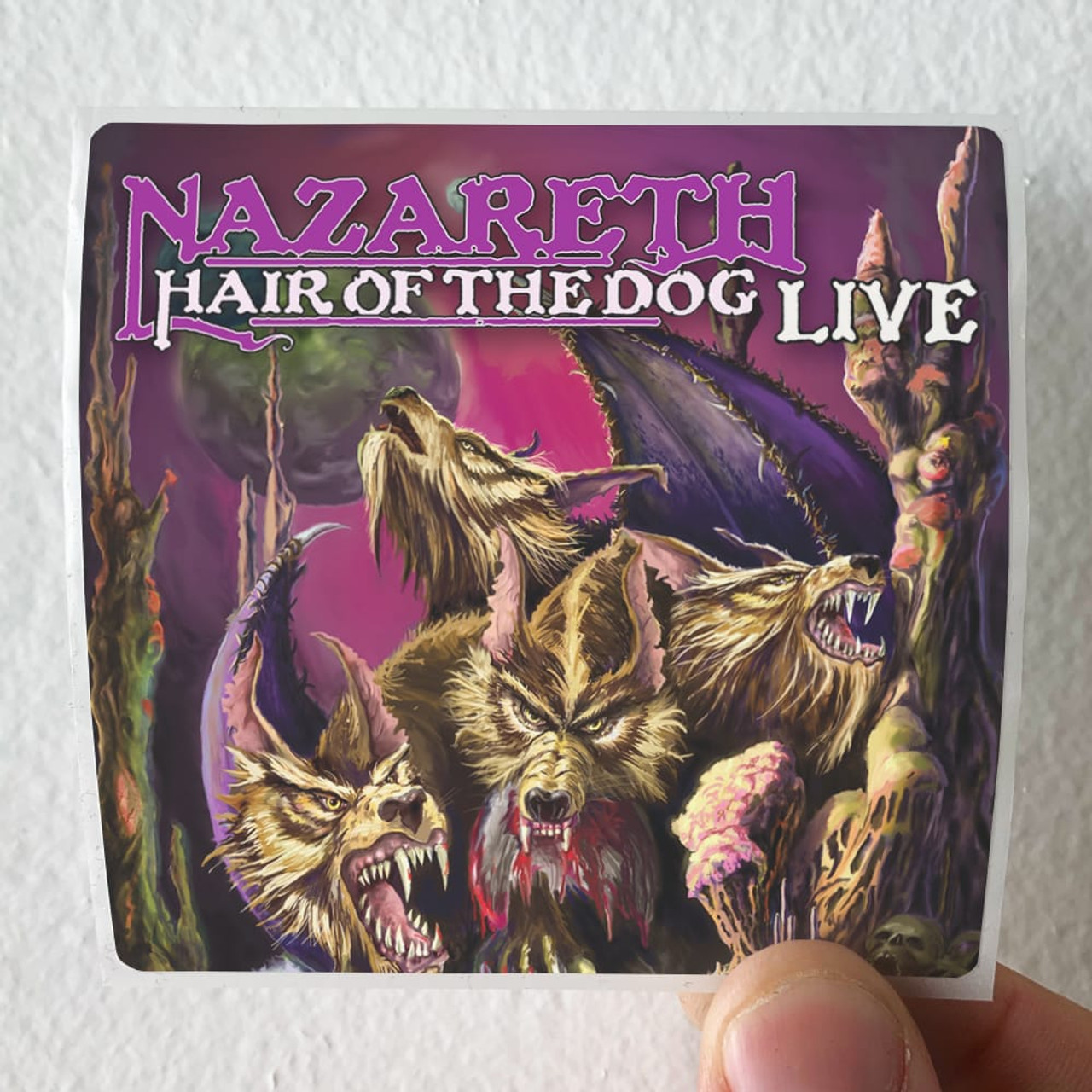 Nazareth Hair Of The Dog Live Album Cover Sticker