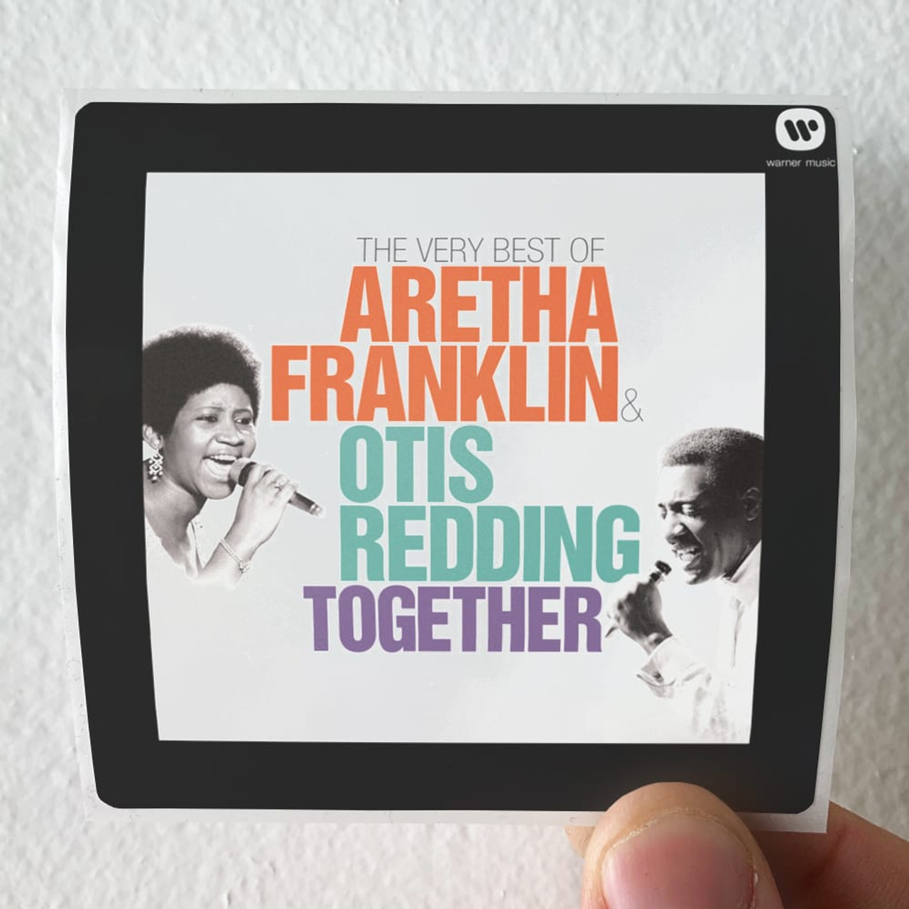 molester Ti Akvarium Otis Redding The Very Best Of Aretha Franklin Otis Redding Together Album  Cover Sticker