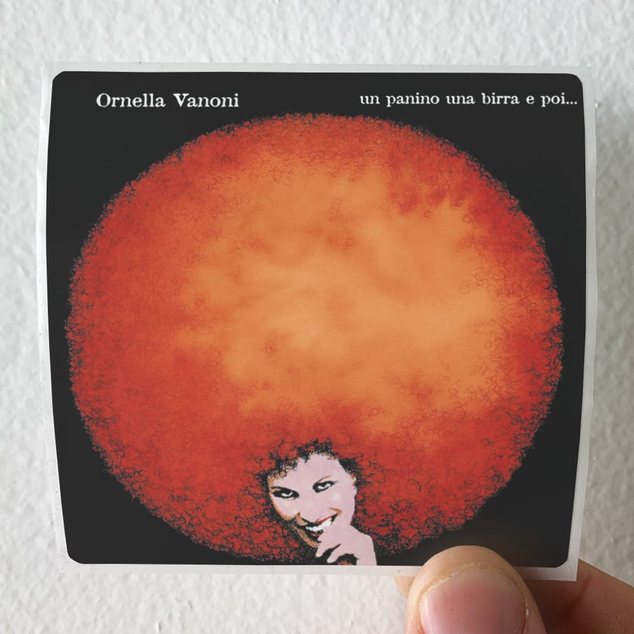 Ornella Vanoni Un Panino Una Birra E Poi Album Cover Sticker