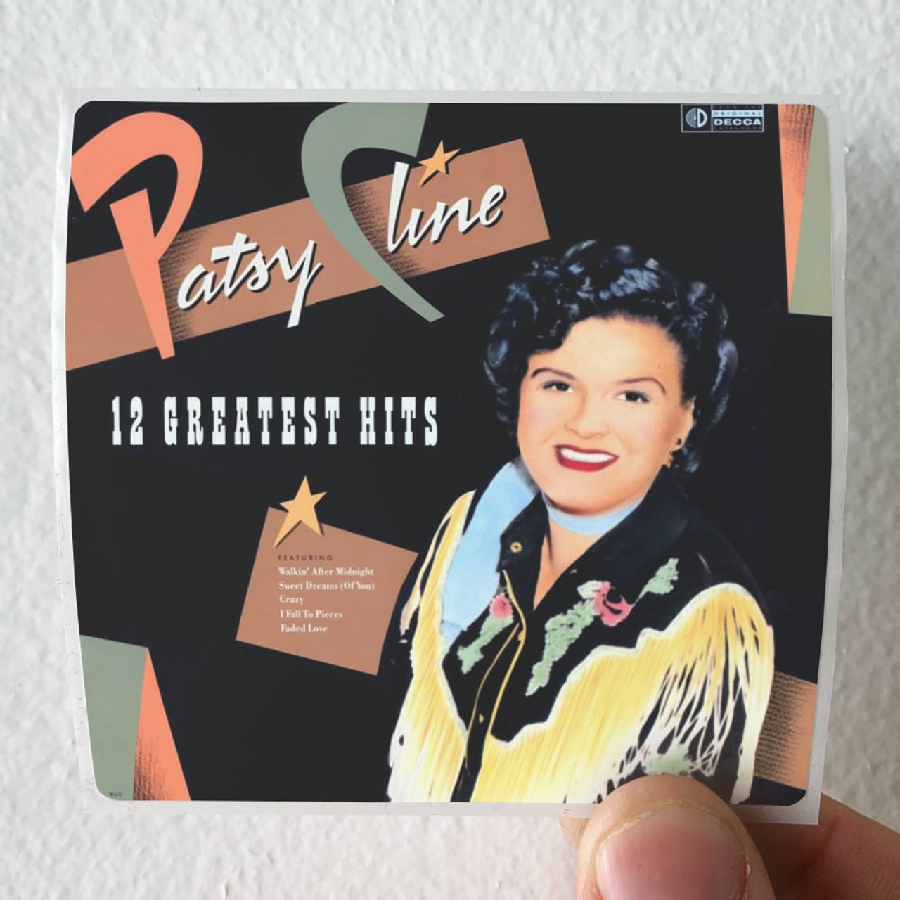 12　Cline　Hits　Greatest　Cover　Sticker　Patsy　Album