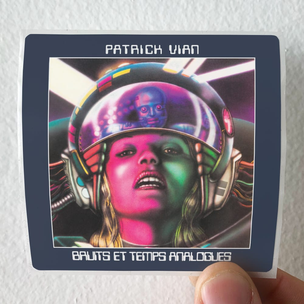 Patrick Vian Bruits Et Temps Analogues Album Cover Sticker