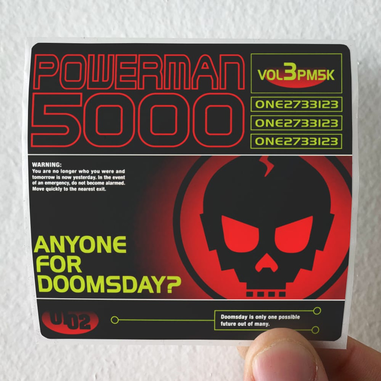 Powerman 5000 Anyone For Doomsday Album Cover Sticker