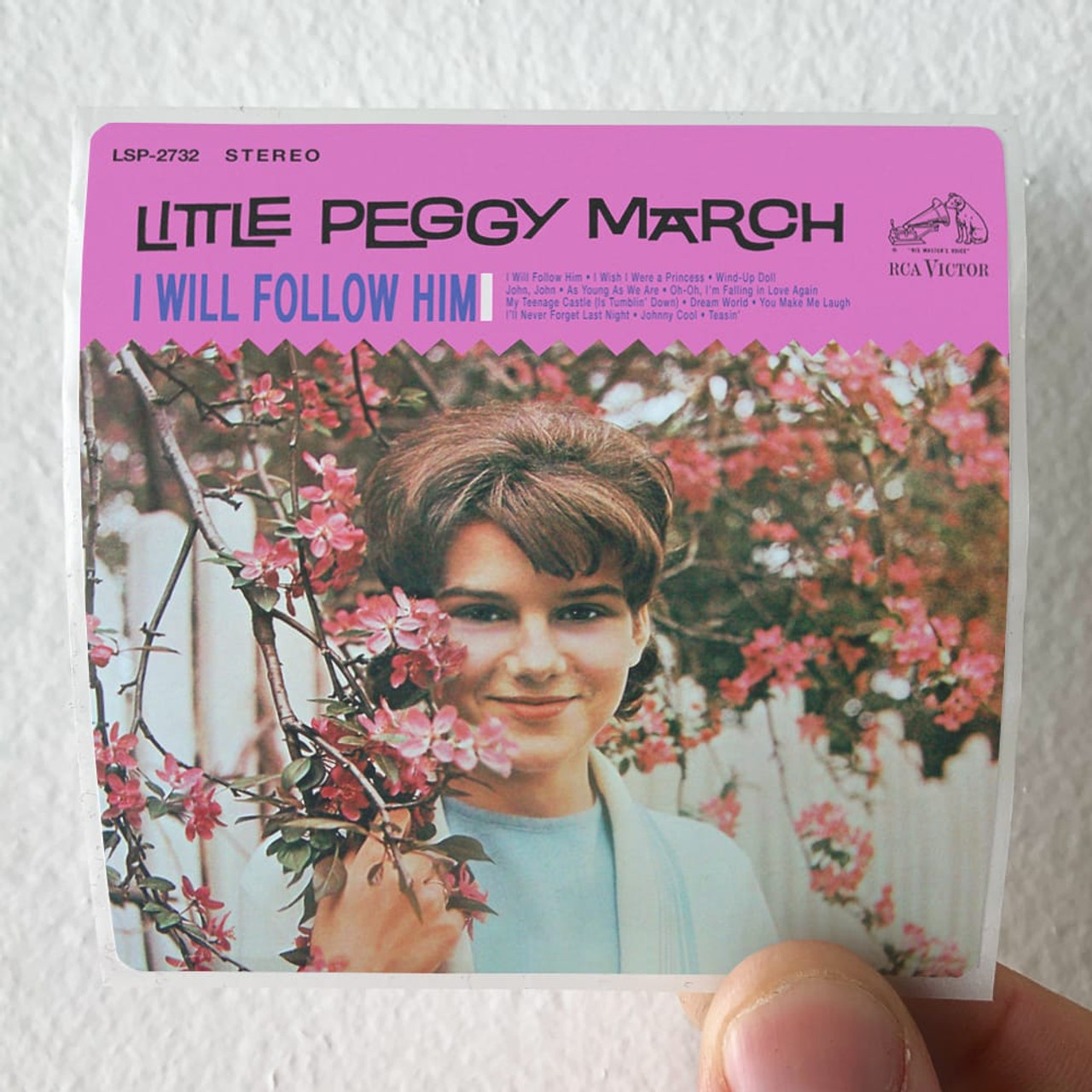 Peggy March I Will Follow Him Album Cover Sticker