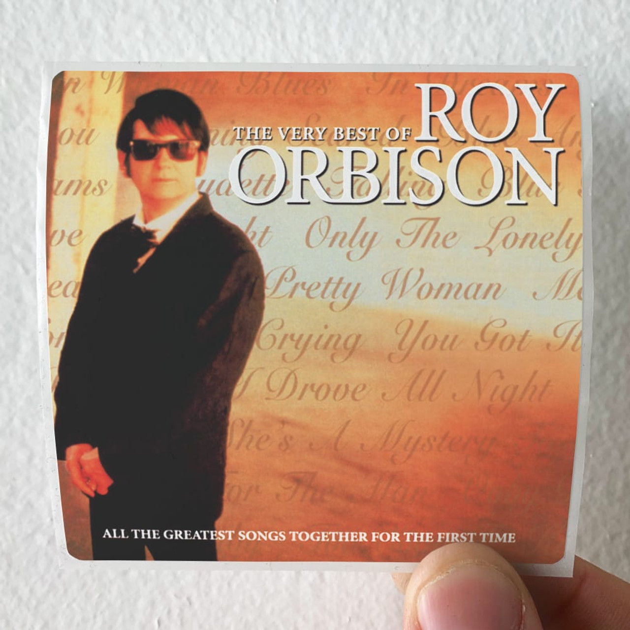 Roy Orbison The Very Best Of Album Cover Sticker