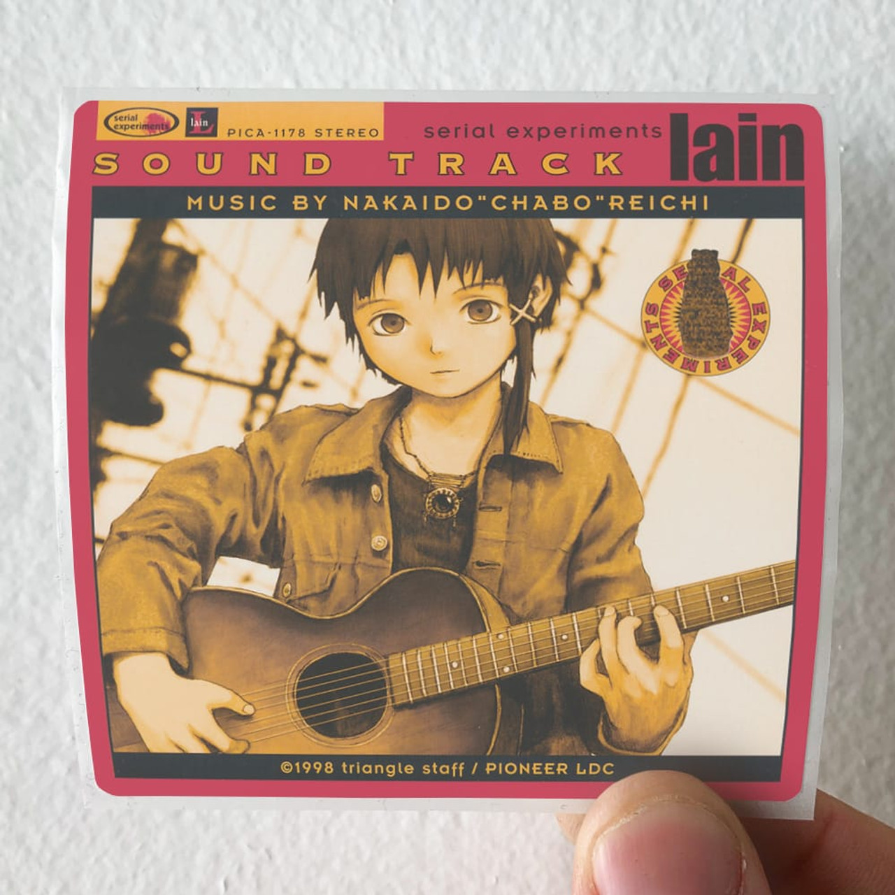 Reichi Nakaido Serial Experiments Lain Album Cover Sticker