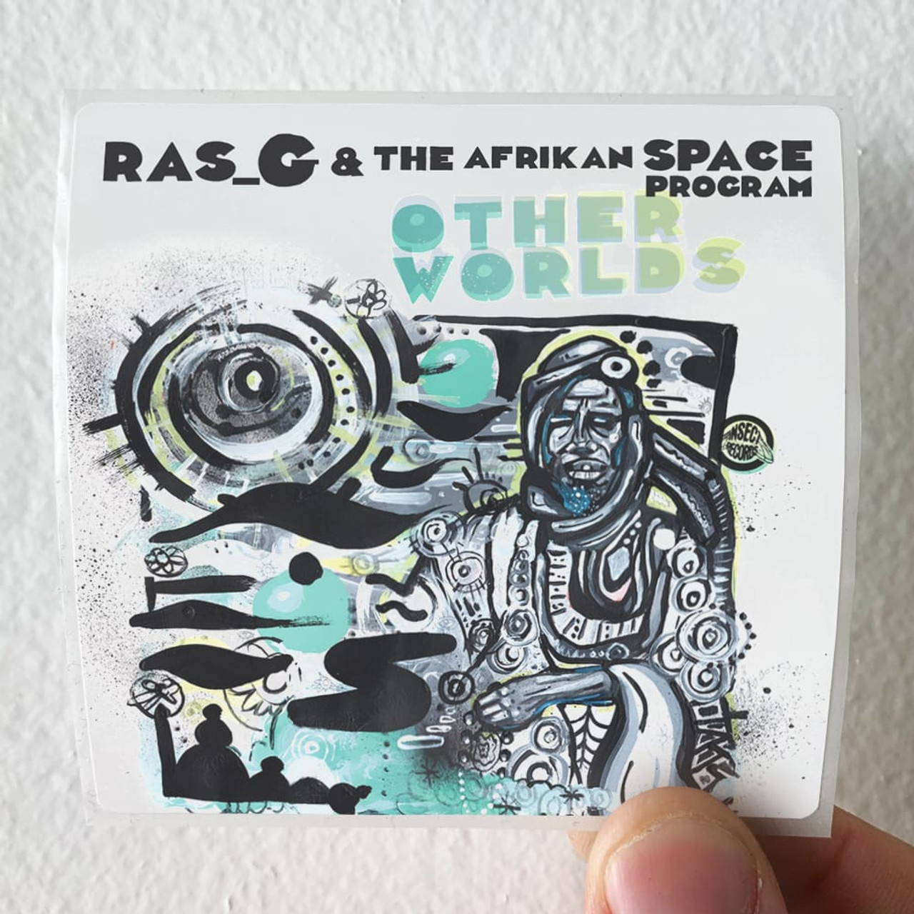 Ras G and The Afrikan Space Program Other Worlds Album Cover Sticker