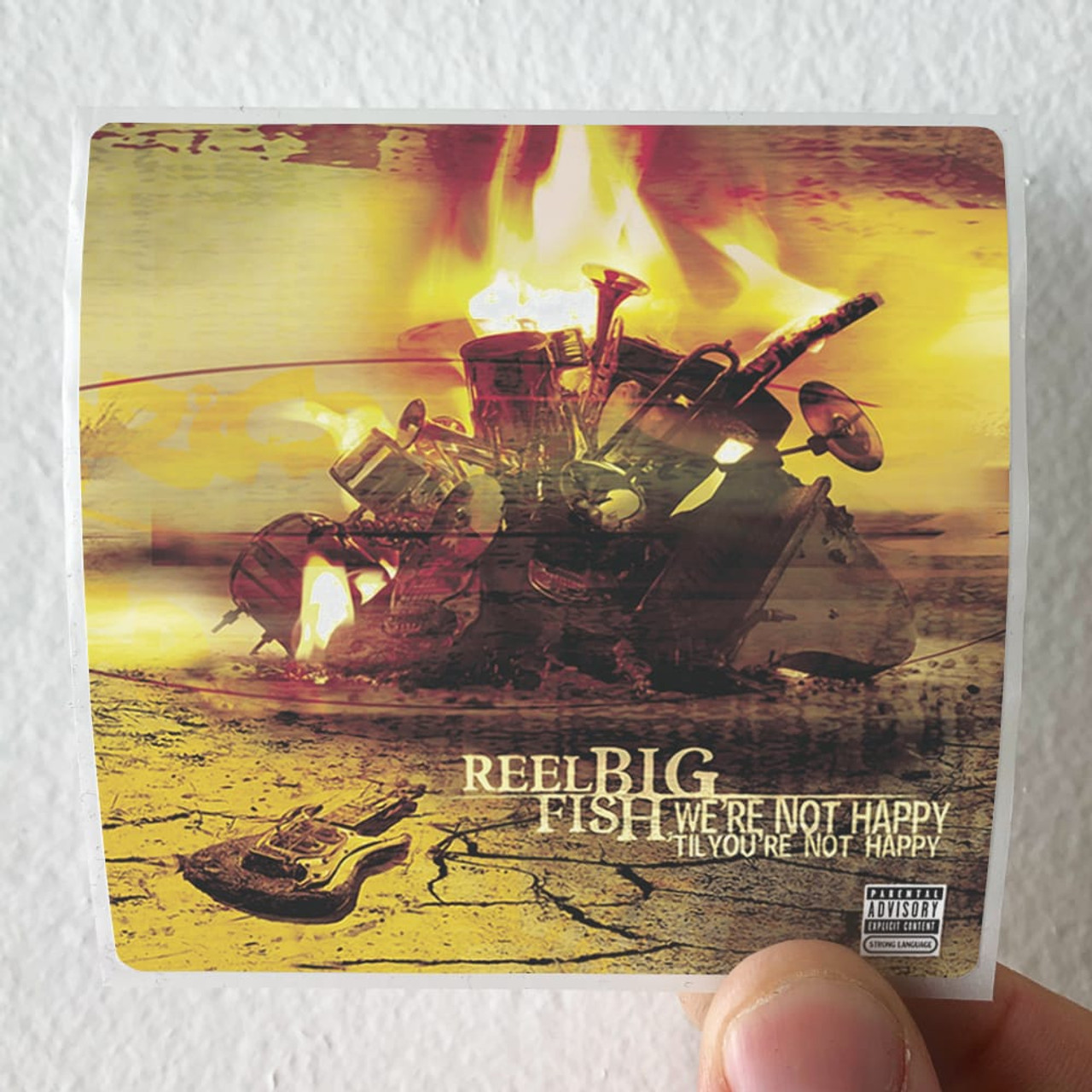 Reel Big Fish Were Not Happy Til Youre Not Happy Album Cover Sticker