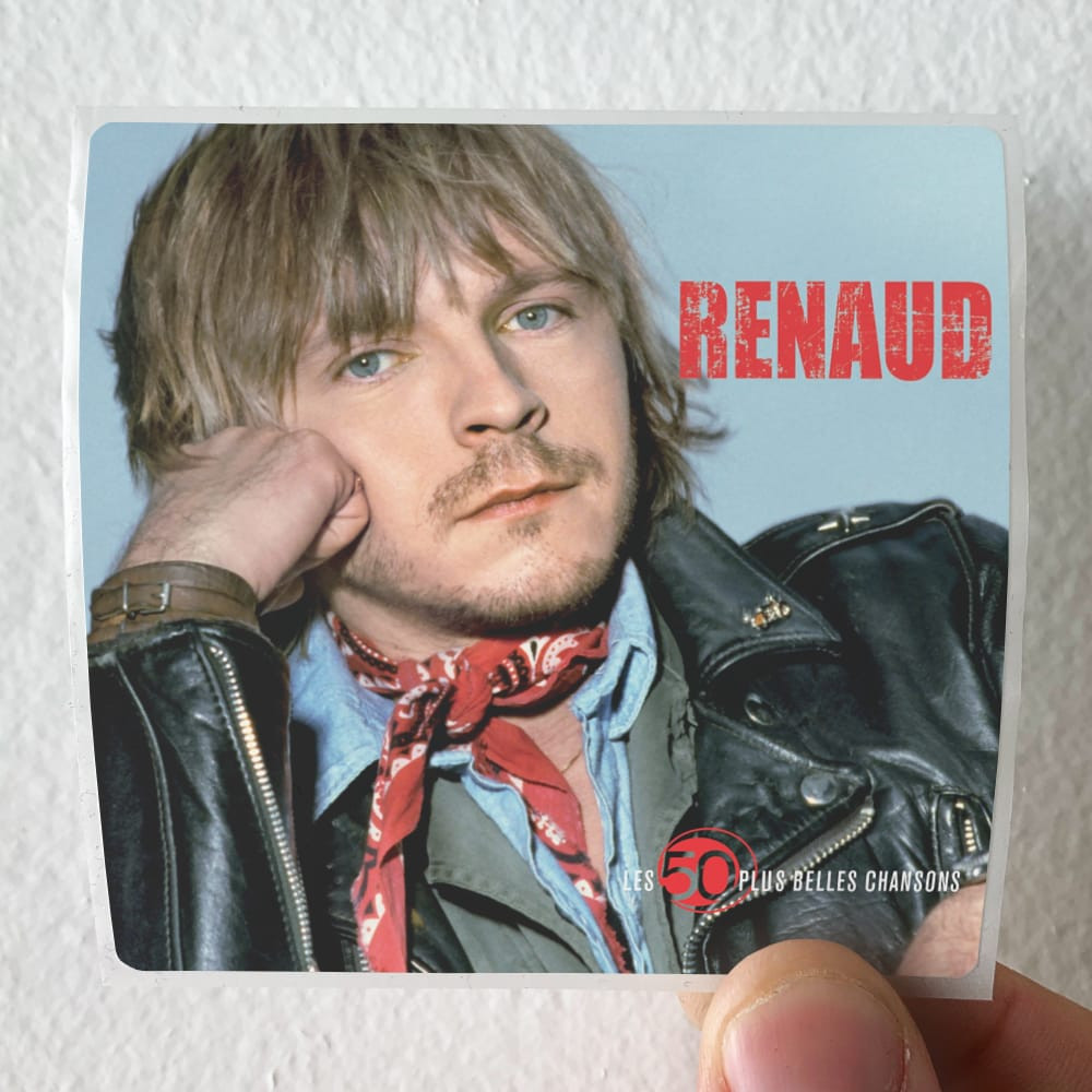 Renaud Les 50 Plus Belles Chansons 　輸入盤 Renaud Les 50 Plus Belles Chansons 1 Album Cover Sticker