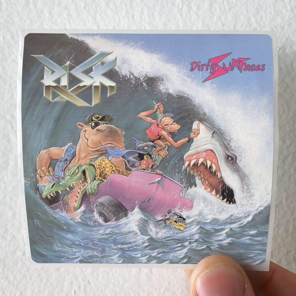 Risk Dirty Surfaces Album Cover Sticker