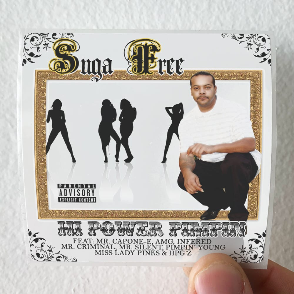 Suga Free Hi Power Pimpin Album Cover Sticker