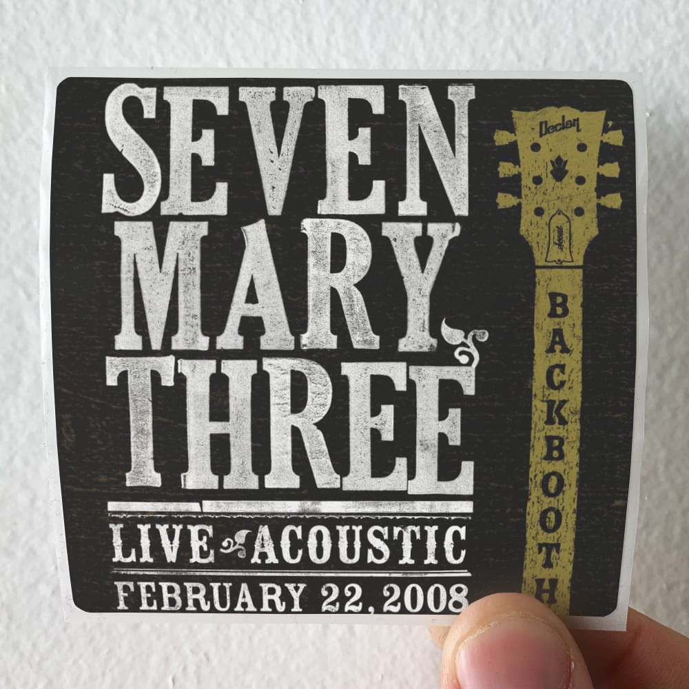 Seven Mary Three Backbooth Liveacoustic Album Cover Sticker