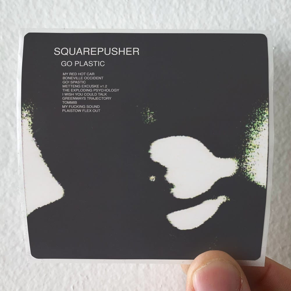 Squarepusher Go Plastic Album Cover Sticker