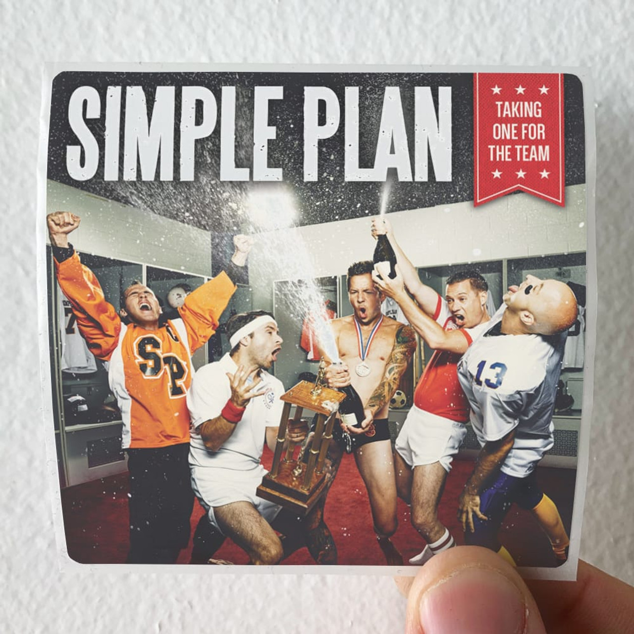 Simple Plan Taking One For The Team Album Cover Sticker