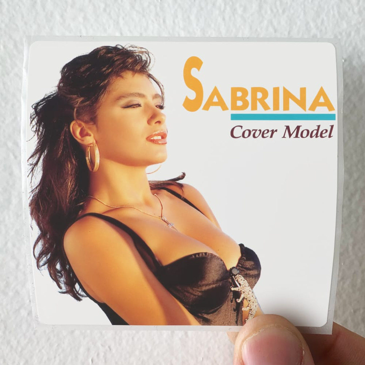 Sabrina Salerno Cover Model Album Cover Sticker