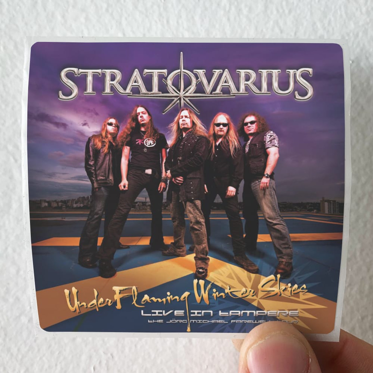 Stratovarius Under Flaming Winter Skies Live In Tampere Album Cover Sticker