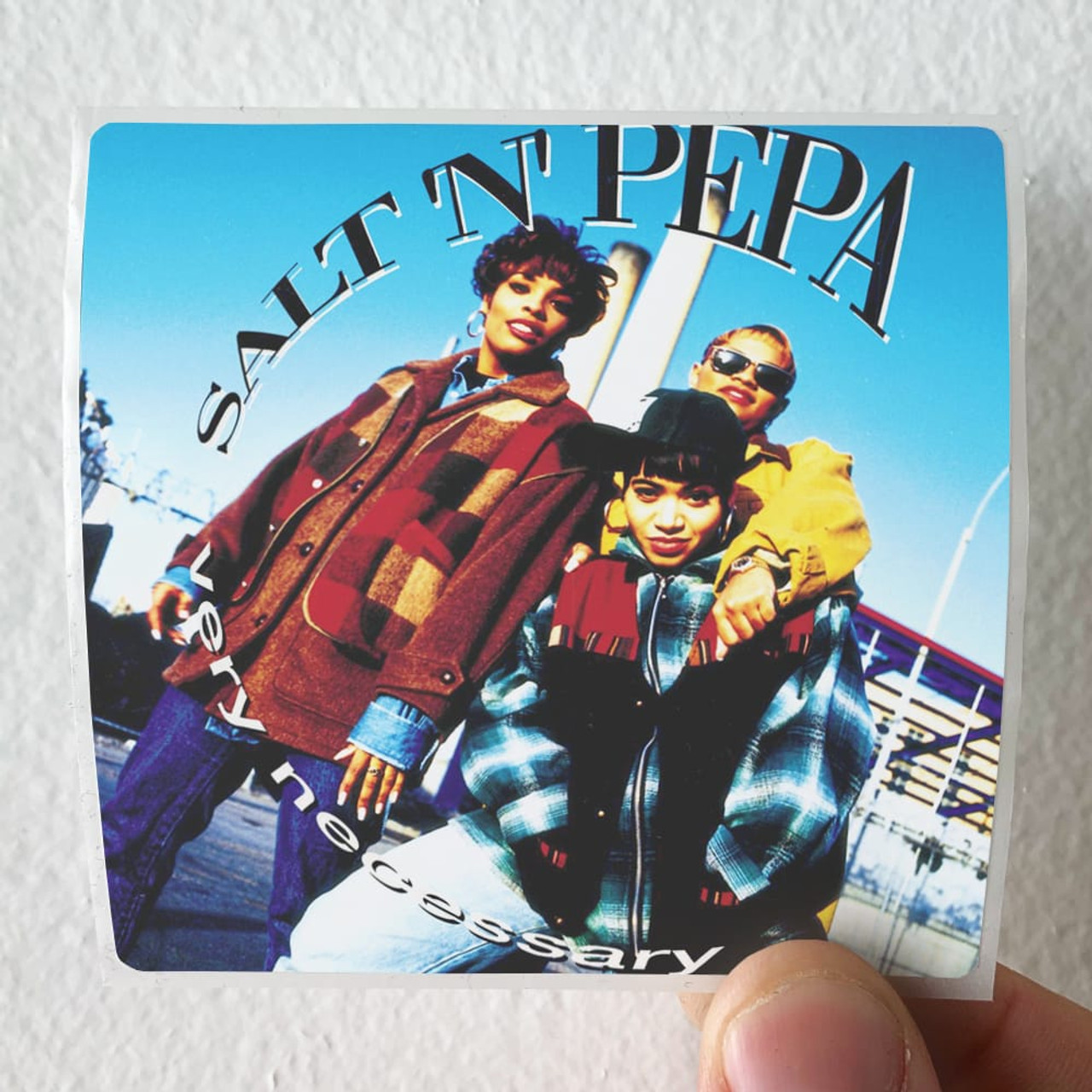 Salt-N-Pepa Very Necessary Album Cover Sticker