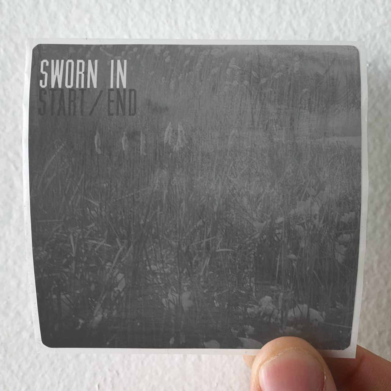 Sworn in startend album cover sticker