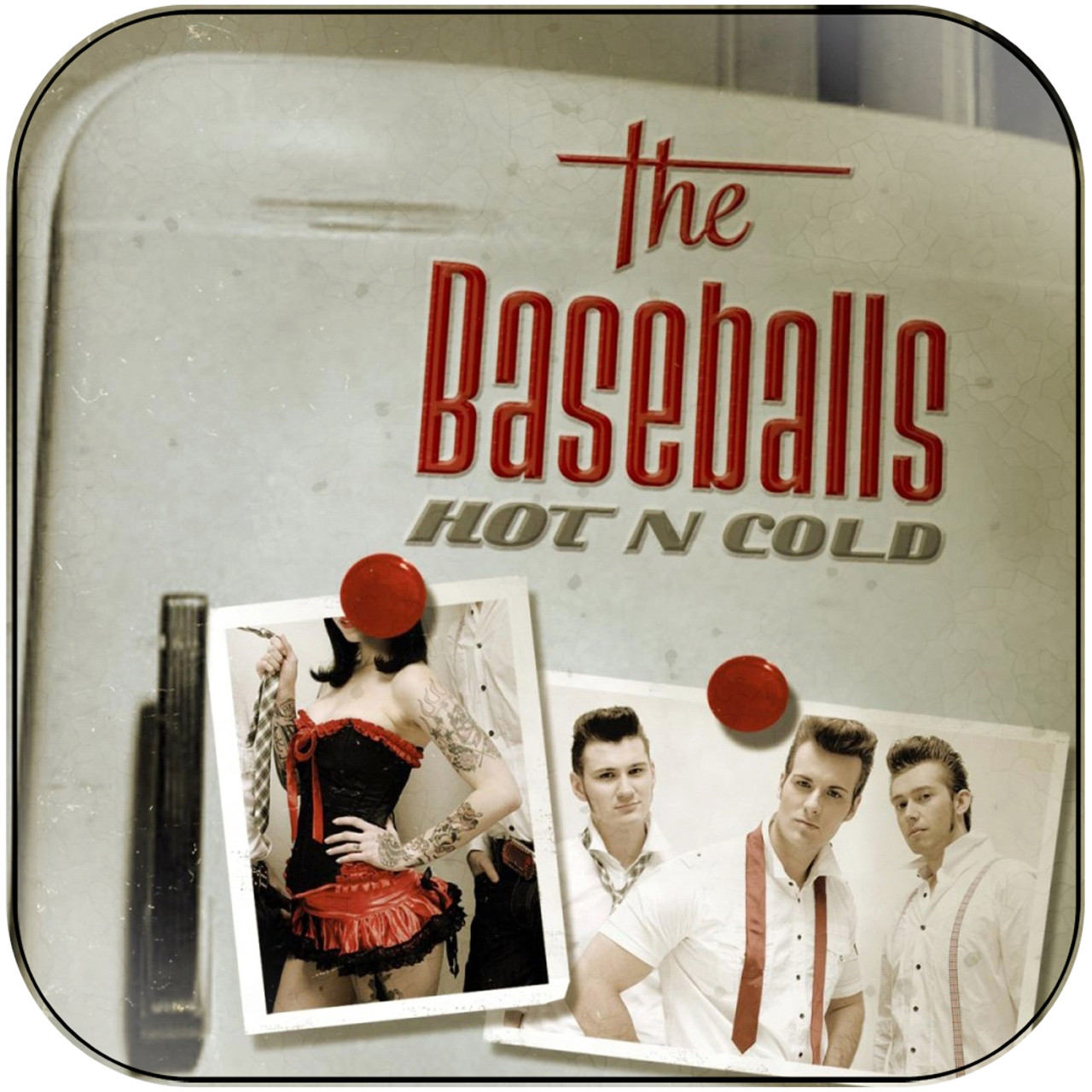 The Baseballs Back Cover Sticker Album Cover Sticker