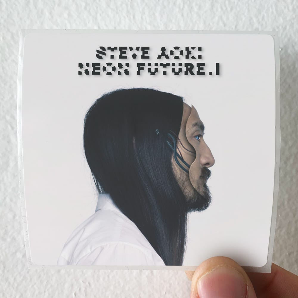 Steve Aoki Neon Future I Album Cover Sticker