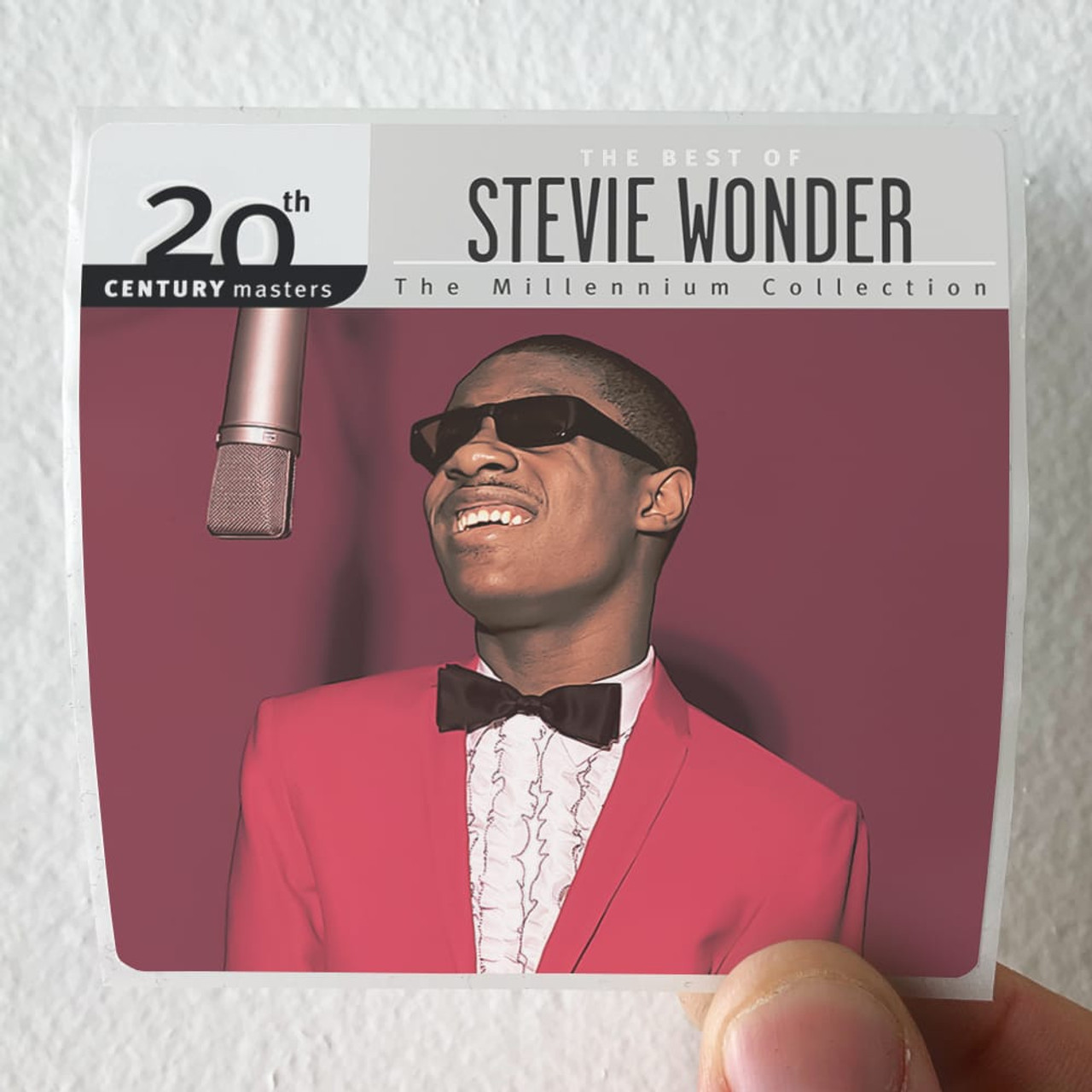 Stevie Wonder 20Th Century Masters The Millennium Collection The Best Of S  Album Cover Sticker