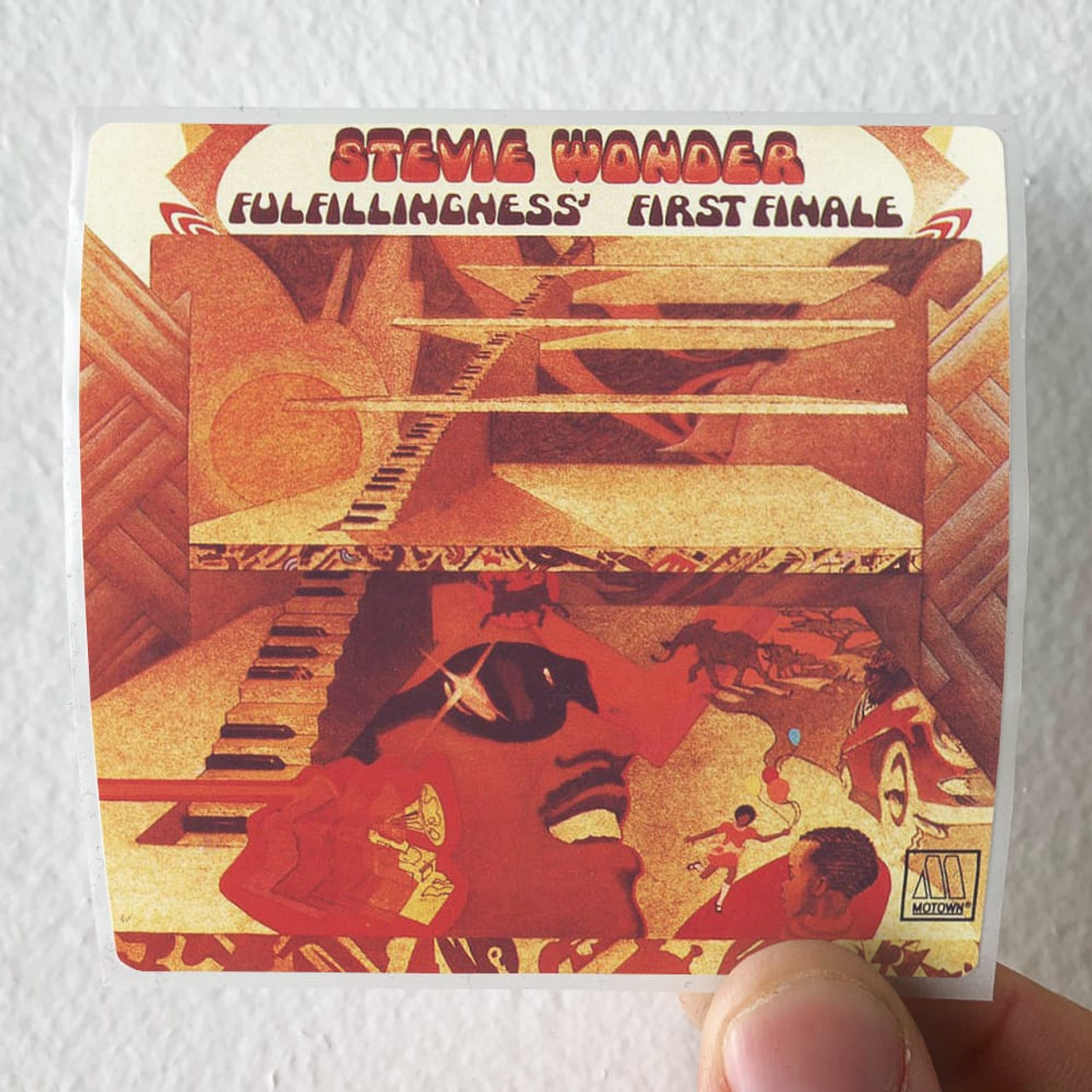 Stevie Wonder Fulfillingness First Finale Album Cover Sticker