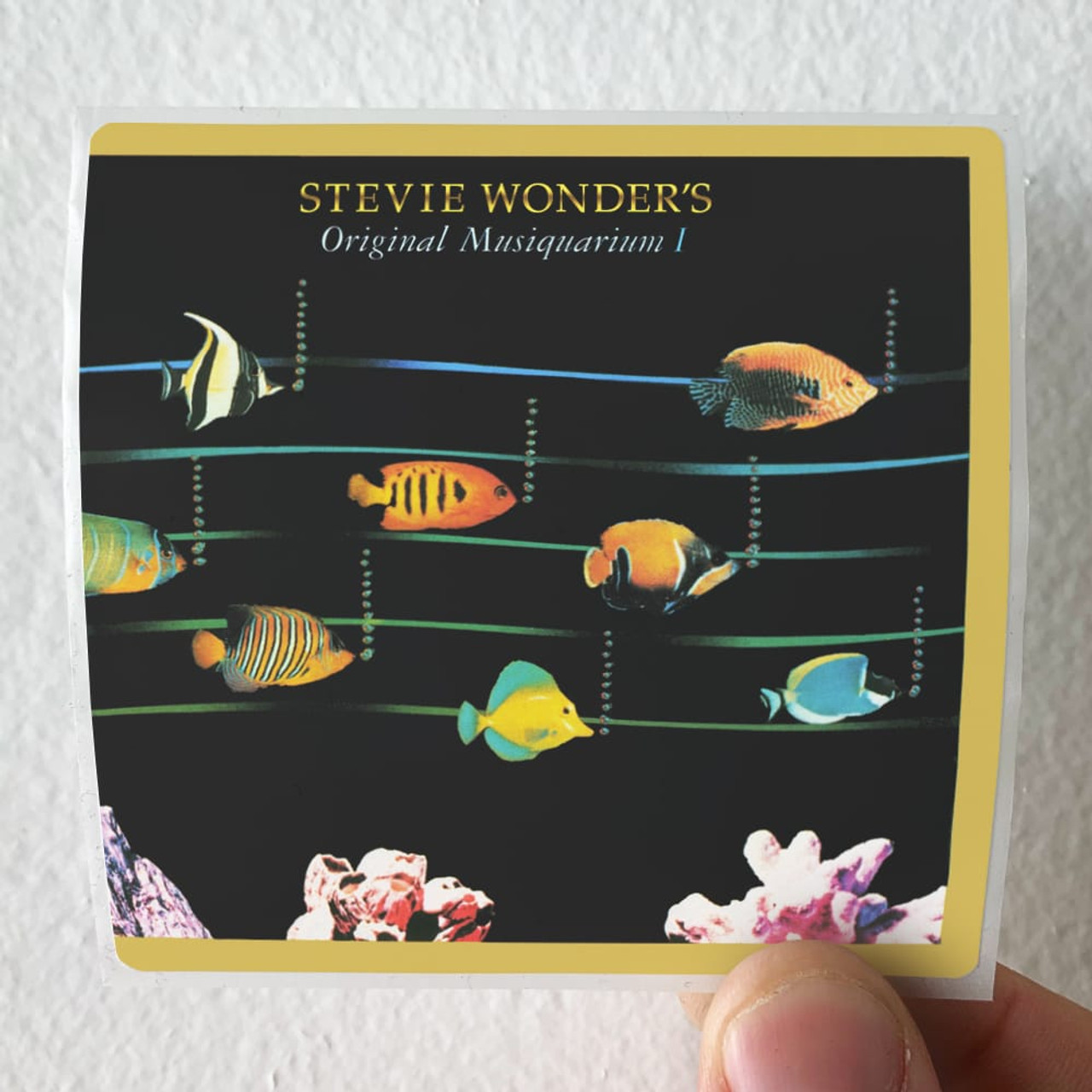 Stevie Wonder Original Musiquarium I 1 Album Cover Sticker